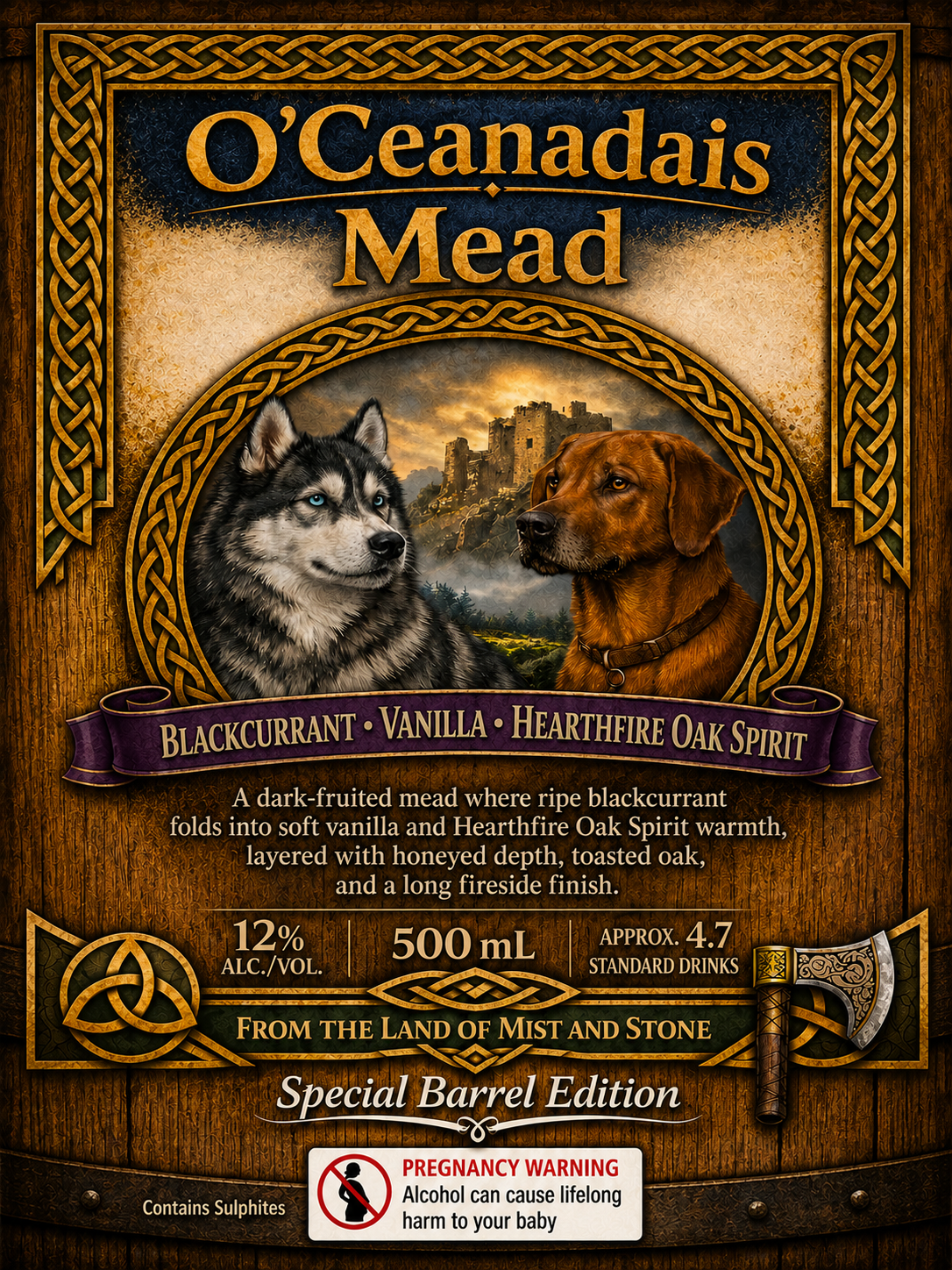 Blackcurrant • Vanilla • Hearthfire Oak Spirit