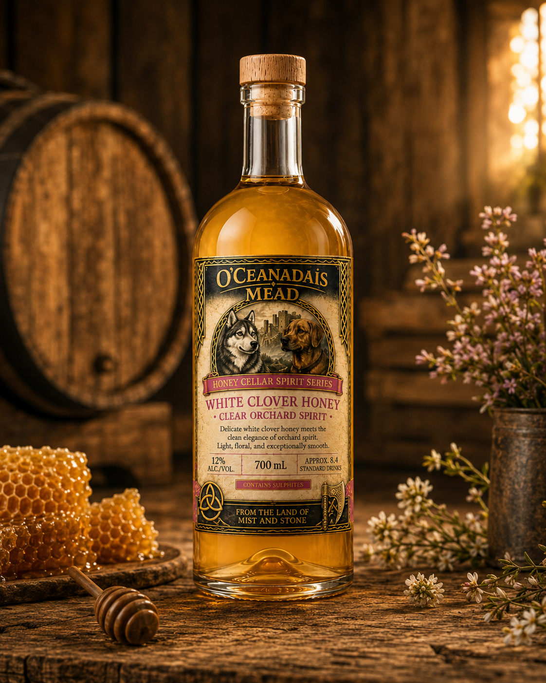 White Clover Honey · Clear Orchard Spirit