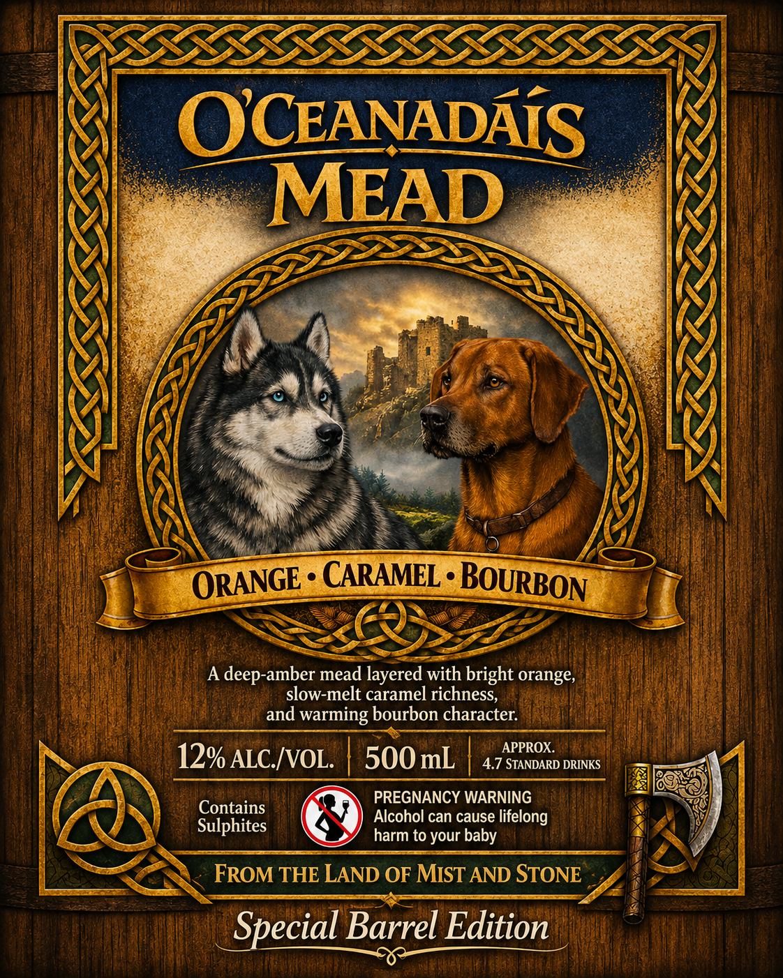 Orange • Caramel • Hearthfire Oak Spirit