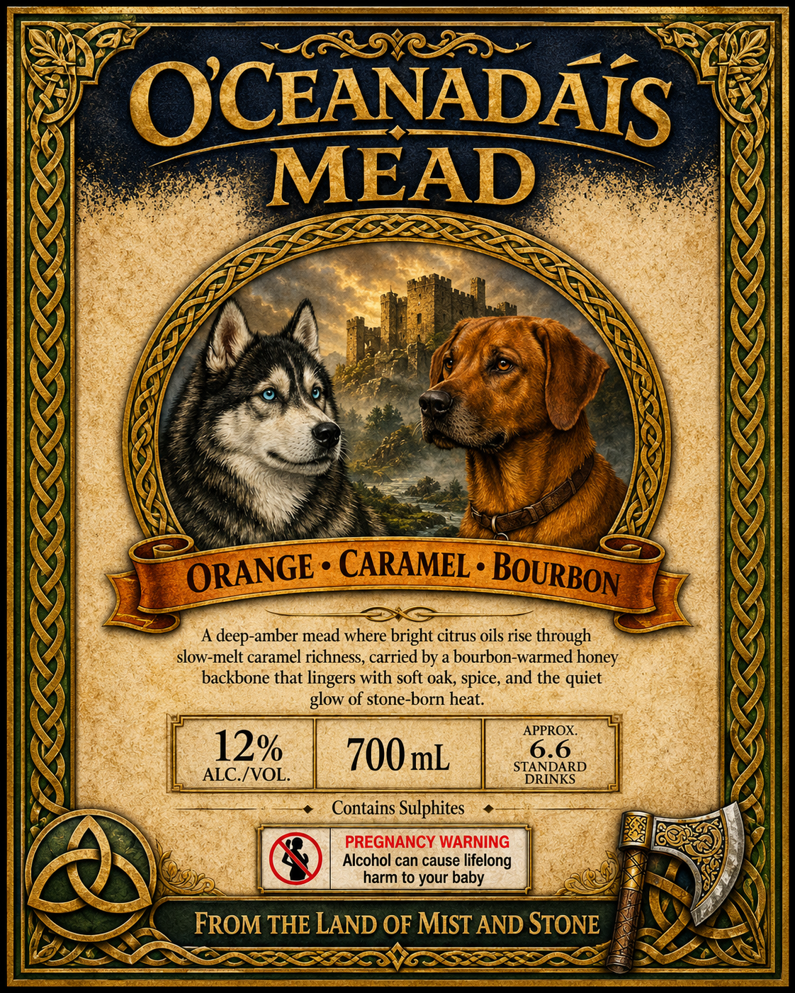 Orange • Caramel • Hearthfire Oak Spirit